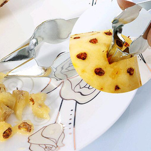 Stainless Steel Pineapple Clip V Shaped Metal Fruit Peeler Household Kitchen Tool For Pineapple Preparation - Product Image 2