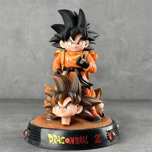 Figurine d'action Goku <span class=keywords><strong>DBZ</strong></span> en PVC pour collection, accessoires d'anime, base interchangeable à double tête sculptée, modèle en boîte - Product Image 2