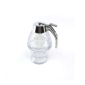 Acrylic <strong>Honey</strong> <strong>Dispenser</strong> With Stand <strong>Honey</strong> Comb Shaped <strong>Honey</strong> Pot, Syrup and Sugar Jar Pot - Product Image 3