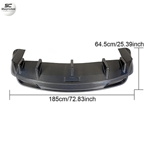 กันชนท้ายรถคาร์บอนไฟเบอร์สำหรับเทสลารุ่น <span class=keywords><strong>X</strong></span> P90 P100 75D 2016-2018 - Product Image 3