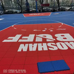 20x 25 Feet Outdoor Half-court Basketball Playground Floor For Backyard Basketball Court