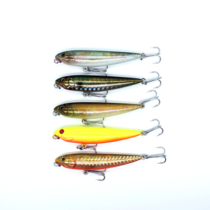 <span class=keywords><strong>Leurre</strong></span> artificiel flottant <span class=keywords><strong>de</strong></span> <span class=keywords><strong>surface</strong></span> pour la pêche en eau douce, <span class=keywords><strong>Stickbait</strong></span> 60mm 3.4g, pour la pêche au Black Bass en rivière, lac et ruisseau - Product Image 1