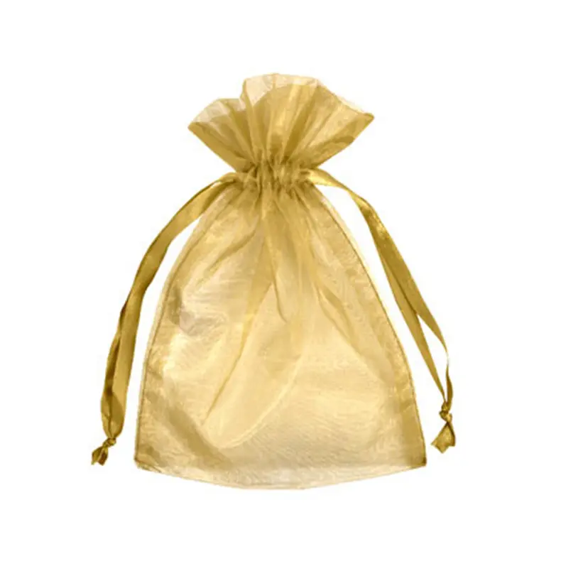 अनुकूलित सरासर व्यक्तिगत थोक स्पष्ट कस्टम drawstring उपहार organza कपड़े बैग