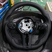 Volant en cuir M Sport Style pour BMW 1M M2 M3 M4 M5 M6 X5M X6M F30 F32 F10 F20 F35 F22 F18 F07 F01 F02 E90 E92 E46