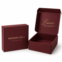 Cajas de Embalaje de Papel Rojo Personalizadas, Cajas de Papel Impresas en Color Azul y Cajas Extra Resistentes para Envíos Express, Ideales para Artesanías