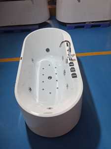Baignoire autoportante en acrylique X-ALASKA pour couple, grande taille, surface solide, baignoire de trempage CUPC pour salle de bain/hôtel - Product Image 3