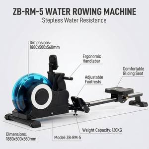<span class=keywords><strong>Rameur</strong></span> pliable pour la maison, équipement de fitness ZB-RM-5, rangement <span class=keywords><strong>vertical</strong></span>, avec application Bluetooth et moniteur LED intelligent - Product Image 3