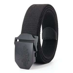 Sports et loisirs de plein air personnalisés <span class=keywords><strong>ceinture</strong></span> <span class=keywords><strong>tressée</strong></span> en coton grossier à boucle lisse pour hommes vente en gros - Product Image 2