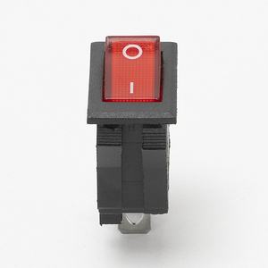 KCD3-2-101C 16A 250V KCD3 Wipp schalter 2Pin Schwarzes Gehäuse EIN-AUS SPST LED-Wipp schalter mit "O I"-Kennzeichnung - Product Image 4