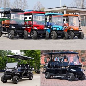 Custom logo <strong>High</strong> Climbing Ability 4 Wheel 6 Seats Electric Golf <strong>Car</strong> Entertainment Golf Buggy Cart With Off-road Tire - Product Image 5