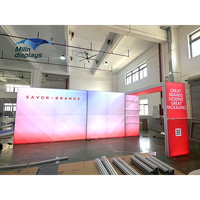 SEG kotak lampu Led Poster film pameran dagang panel dinding rangka aluminium ekstrusi iklan stan kotak lampu
