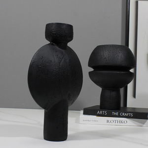 Novo Estilo Chinês Charmoso, Ornamentos de Resina Criativa em Geometria com Efeito de Rachadura, Simplicidade Moderna para Mesa de Jantar e Entrada - Product Image 2