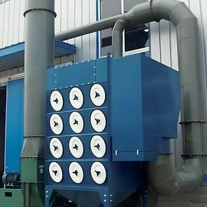 Collettore di polvere industriale della cartuccia del filtro dell'aria con pulizia automatica per la stanza di sabbiatura ceramica del taglio della fibra - Product Image 3