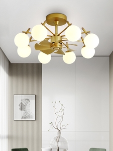 Nouveau <span class=keywords><strong>ventilateur</strong></span> de <span class=keywords><strong>plafond</strong></span> pour salon, lustre, lumière d'ambiance luxueuse, style nordique, abat-jour en <span class=keywords><strong>verre</strong></span> blanc, <span class=keywords><strong>ventilateur</strong></span> de <span class=keywords><strong>plafond</strong></span> avec lampe - Product Image 4