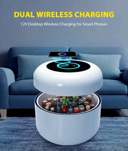 Table de bar pliante ronde pour balcon extérieur, table de réfrigérateur à café, lait, bière, vin, intelligente et pliable, 2021 - Product Image 3