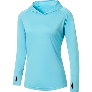 Long Sleeve <b>Spf</b> Shirt Quick Dry Women Fishing Shirt With Hoodies - Product Image 1