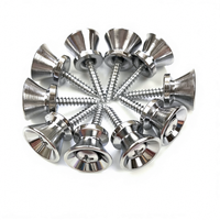 Boutons de sangle en métal chromé, embouts métalliques, têtes plates, verrous de sangle pour guitare folk, guitare électrique, basse