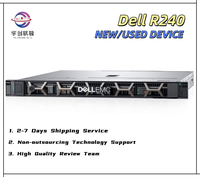 خادم ديل باور إيدج R240 للتركيب على الرف مع معالج زيون E-2124 وذاكرة 2 تيرابايت SATA DDR4 مستعمل، خادم 1U للأعمال الصغيرة