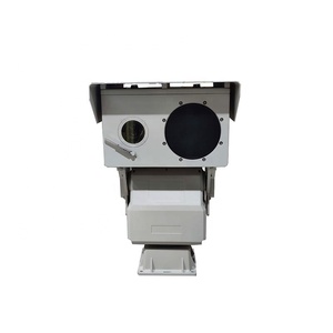 Caméra thermique PTZ longue portée multi-capteurs infrarouge vision nocturne pour la sécurité des frontières et des côtes, étanche IP66, suivi IA - Product Image 1