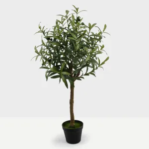 2024 nuove vendite calde nuovo design piante artificiali Decorative Bonsai vero tocco 100cm 5 ramo albero artificiale di olivo