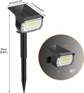 IP65 Waterproof ABS Solar <b>LED</b> Street <b>Light</b> with PIR <b>Motion</b> <b>Sensor</b> for Road Security 468 <b>LEDs</b> Wall Mount - Product Image 4