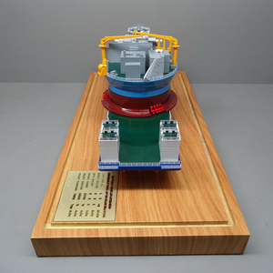 Tùy chỉnh 3D sống động như thật nhựa mô hình tàu nghệ thuật phong cách với vẽ tay khắc cho nhà máy hiện tại - Product Image 6