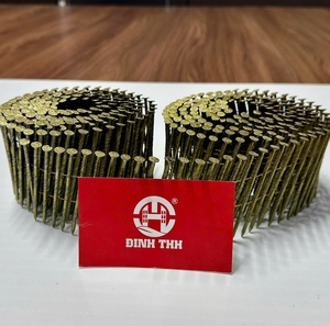 Clous en spirale jaunes en zinc de 2,5x64mm de qualité supérieure du Vietnam, à filetage profond pour une puissance de verrouillage accrue pour la fabrication de palettes en bois - Product Image 3