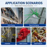 Scellé en fil d'acier intelligent avec puce RFID ST-CS-RF2, scellé électronique de sécurité anti-effraction pour conteneurs et marchandises de camions