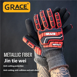 GR-3150D D-Grade Anti Cutting TPR Thermoplastic Rubber Impact Resistant <b>Gloves</b> With <b>Touch</b> Sensitive Phone - Product Image 3