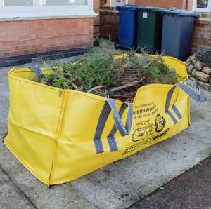 Gelbe 2 Yard 3 Yard <span class=keywords><strong>M</strong></span>üllsäcke PP Gewebte Bauschutt-Sammelbeutel Garten-Abfallcontainer Skip Bag für Abfallentsorgung Recycling - Product Image 6