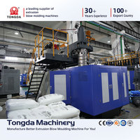 Machine d'extrusion-soufflage automatique pour la fabrication de bidons en plastique HDPE TDB-50A à économie d'énergie, servo-hydraulique, 10L, 20L, 30L, 50L