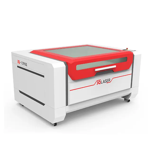 JQ CO2 1390 Máquina de corte a laser 1390 Máquina de gravação e corte a laser para madeira acrílica, couro, CNC Máquina de corte a laser