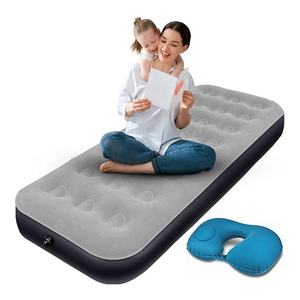 Selbst aufblasbare hypo allergene tragbare Kinder Kleinkind Drop Stitch Material Luftbett matratze mit eingebauter Pumpe - Product Image 4