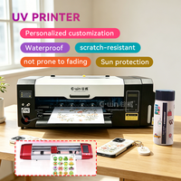 Máquina de Etiquetas UV Tamaño A3, CMYK+Blanco y Barniz, Nueva Impresora de Etiquetas para Imprimir Etiquetas 3D