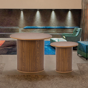Wholesaler Modern Convertible Luxury <b>Coffee</b> <b>Table</b> <b>Round</b> Living Room Home Furniture Hot Sale <b>Wood</b> Qualcosa Brand - Product Image 3