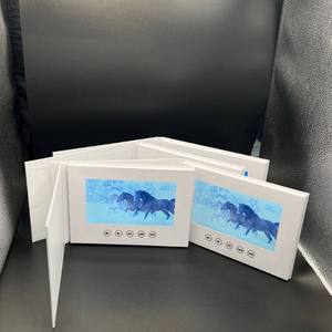 หนังสือวิดีโอโฆษณาธุรกิจ การ์ดอวยพรดิจิทัล โบรชัวร์วิดีโอหน้าจอ LCD ความละเอียดสูงแบบกำหนดเอง การ์ดเชิญงานแต่งงาน - Product Image 4