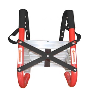 Escalera de Escape Plegable de Aleación de Aluminio de 30 m a Precio Económico, Certificada por la CE, <span class=keywords><strong>Roja</strong></span>, Ecológica, para Bomberos, Rescate de Emergencia - Product Image 2