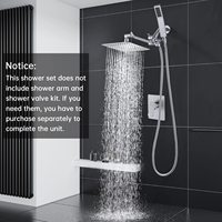 Système de douche de salle de bain dissimulé Ensemble de douche de salle de bain doré Robinets de douche de salle de bain