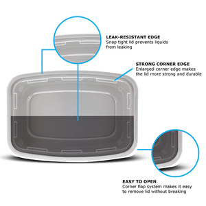 Contenedores de Plástico PP al por Mayor para Preparación de Comidas, Recipientes Desechables para Comida para Llevar de Restaurantes - Product Image 6
