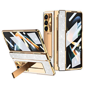 Luxe 5 PC pli couverture pour Samsung pour <span class=keywords><strong>Galaxy</strong></span> Z pli 5 plein verre matériel Film électrolytique support de téléphone inclus <span class=keywords><strong>coque</strong></span> de téléphone - Product Image 6