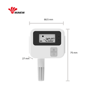 Minew MST01 endüstriyel iot bluetooth uzaktan sıcaklık nem sensörü datalogger alarm kayıt ekran ile