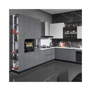 High Quality Customized Modern Solid Wood Complete Set of <b>Kitchen</b> <b>Furniture</b> Multi-Functional Melamine <b>Kitchen</b> Cabinets - Product Image 6