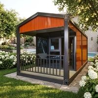 SKYLINE Maisonnette Préfabriquée de Luxe 20 pieds, Maison Conteneur Détachable à Toit en Dôme, Prix Bas, Bâtiment Modulaire pour Hôtel et Bureau, Projet Complet
