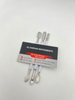 Pousse-cuticules double face réutilisable en métal blanc de qualité supérieure pour manucure et pédicure, outil de nettoyage des ongles et des cuticules, kit d'art des ongles