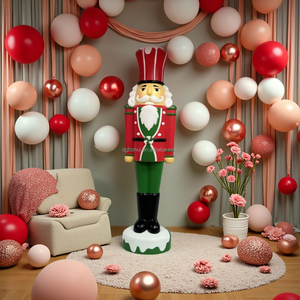 Customizable <b>Nutcracker</b> Soldier Figurine with LED Lighting, Festive Holiday <b>Decoration</b> for Indoor & Outdoor <b>Christmas</b> Use - Product Image 2