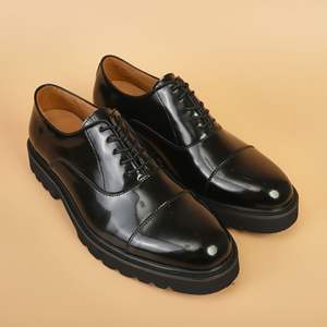 รองเท้าหนังคุณภาพสูงแบบสวม ดีไซน์กันน้ำ รองรับอุ้งเท้า ทำความสะอาดง่าย เหมาะสำหรับผู้ชายเดินทางประจำวันในวันที่ฝนตก - Product Image 1