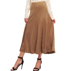 Falda de Gamuza a la Moda, de Longitud Media, Otoño e <span class=keywords><strong>Invierno</strong></span>, Nueva, Versátil, de Cintura Alta, Estiliza, Corte en A - Product Image 5