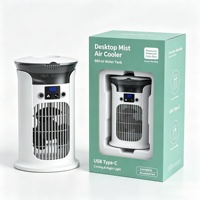 Ventilateur brumisateur portable YULU pour camping en extérieur, avec écran LED, pour patio et pique-nique estival