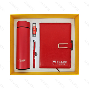 Christmas Gift for Teachers Metal Keychain Premium Gift Set Luxury Corporate Red Gift Sets