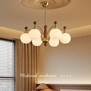 Lámpara de araña de estilo vintage con múltiples cabezales redondos E27, luz LED para sala de estar, dormitorio, pasillo, decoración del hogar - Product Image 5